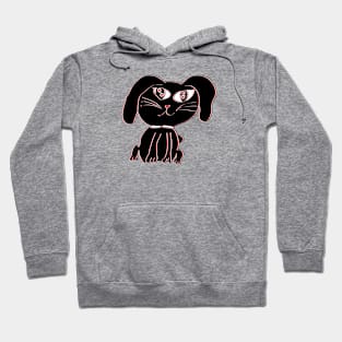 Child's drawing Bunny illustration Kid's art Rabbit sketch Hoodie